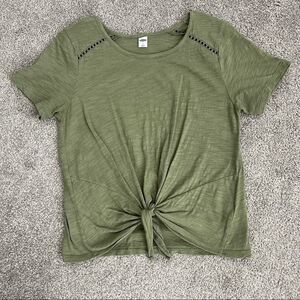 Old Navy Tie Front Top - Size Small